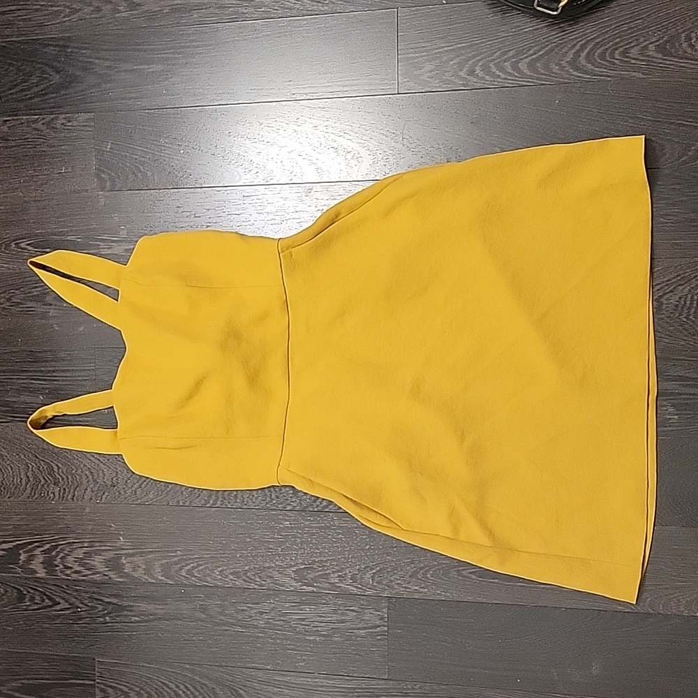 Wilfred Tie-back Dress Mustard Size 6